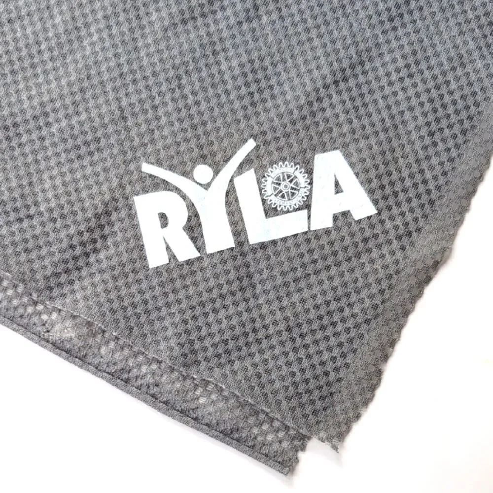 RYLA Gray Textured Moisture Wicking Sport Bandana headscarg Nwot